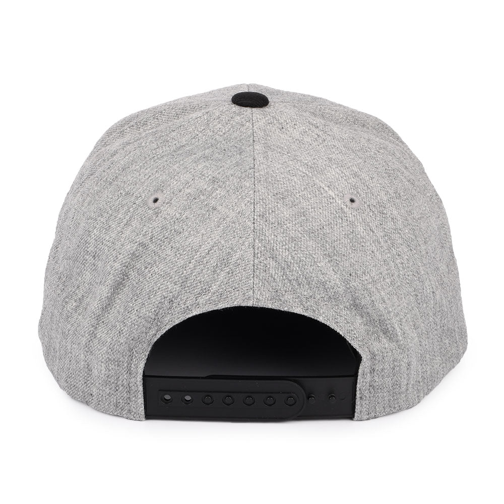 Gorra Snapback Rival MP de Brixton - Gris Jaspeado-Negro