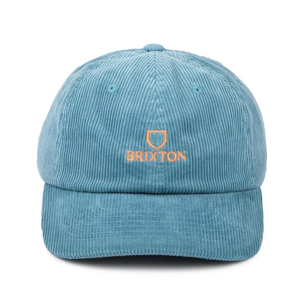 Gorra de béisbol Alpha LP de pana de Brixton - Azul Claro