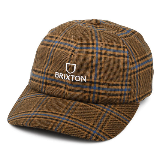 Gorra de béisbol Alpha LP a cuadros de Brixton - Rojo Multi