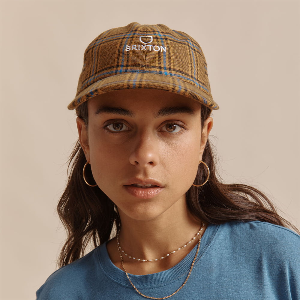 Gorra de béisbol Alpha LP a cuadros de Brixton - Rojo Multi