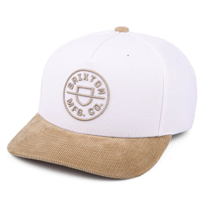 Gorra Snapback Crest MP de Brixton - Blanco-Kaki