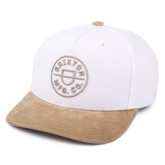 Gorra Snapback Crest MP de Brixton - Blanco-Kaki