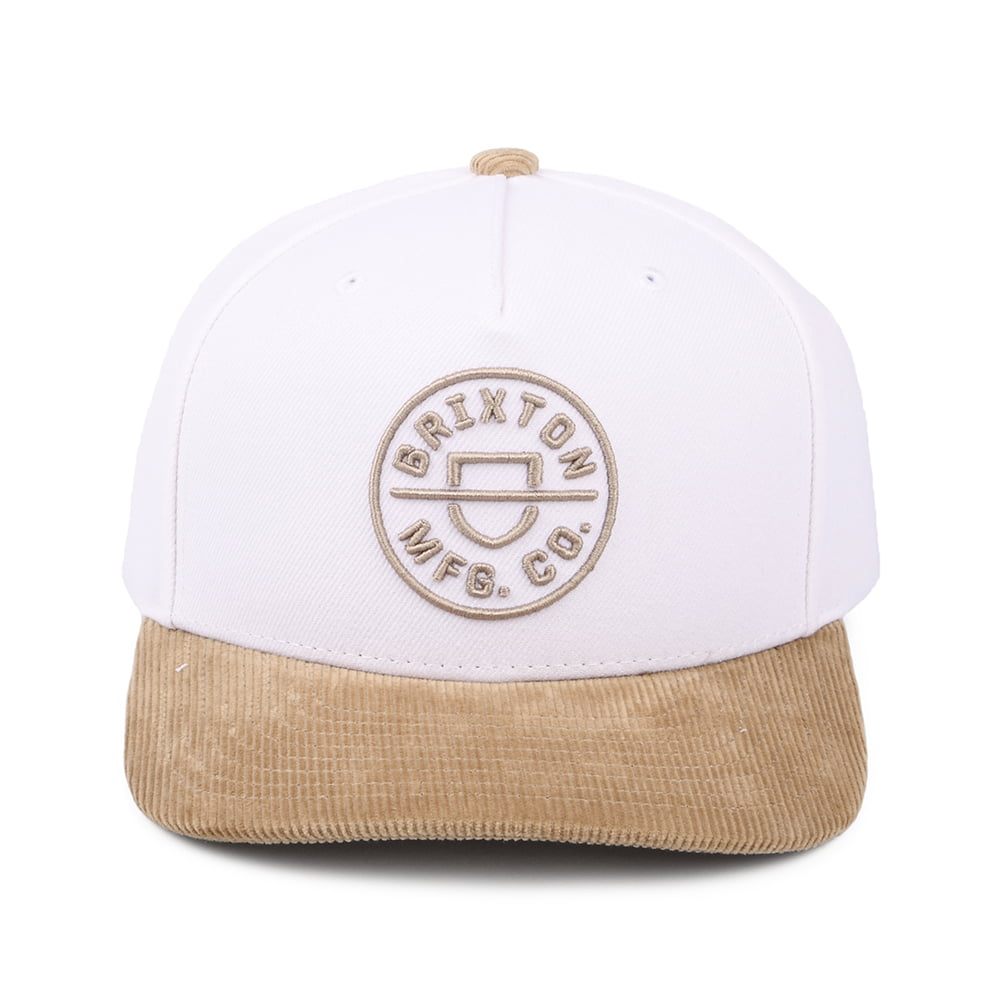 Gorra Snapback Crest MP de Brixton - Blanco-Kaki