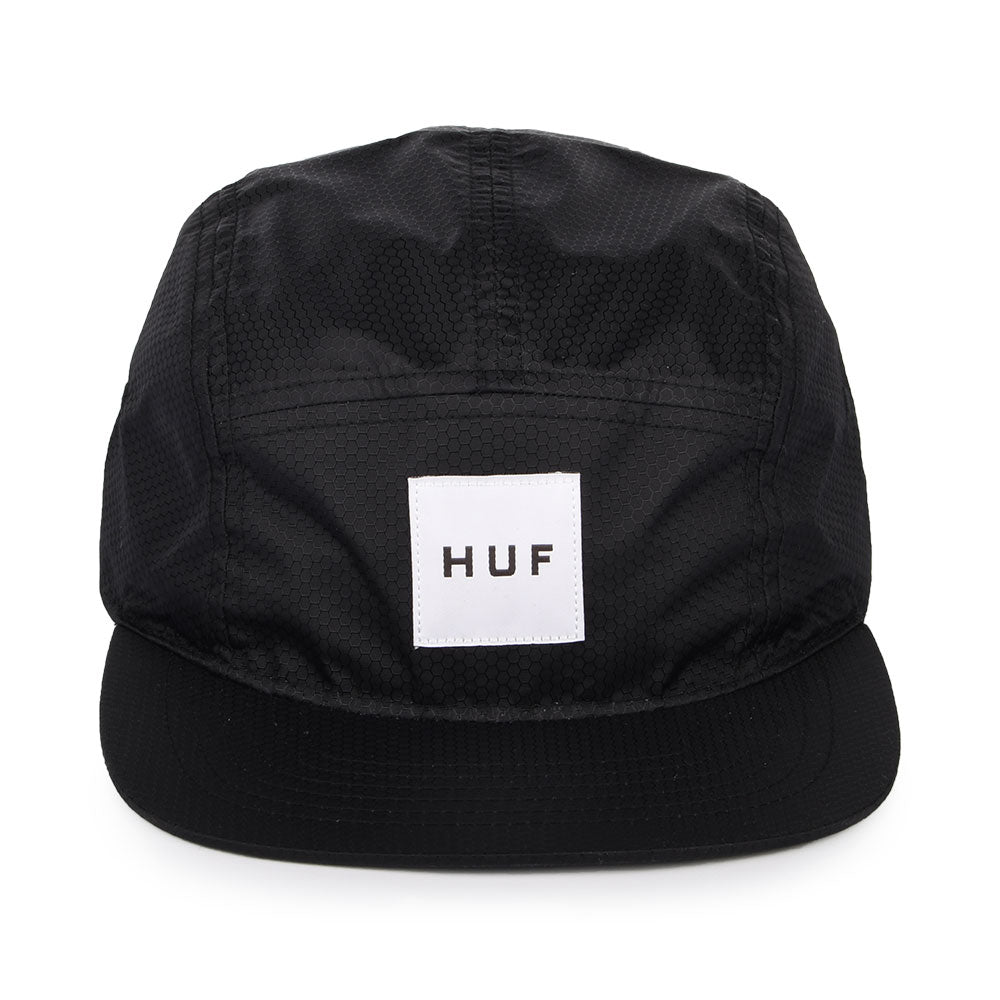 Gorra 5 paneles Hexagon de HUF - Negro