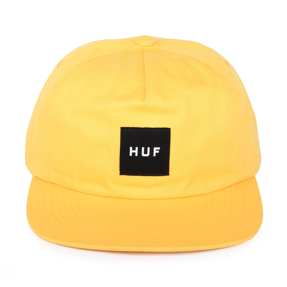 Gorra Snapback Box Logo sin estructurar de HUF - Amarillo
