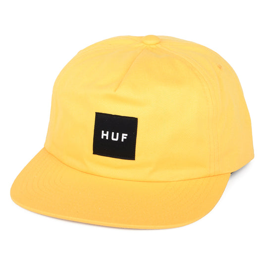 Gorra Snapback Box Logo sin estructurar de HUF - Amarillo