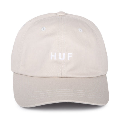 Gorra de béisbol Original Logo visera curvada de algodón de HUF - Piedra