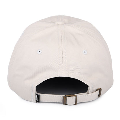 Gorra de béisbol Original Logo visera curvada de algodón de HUF - Piedra