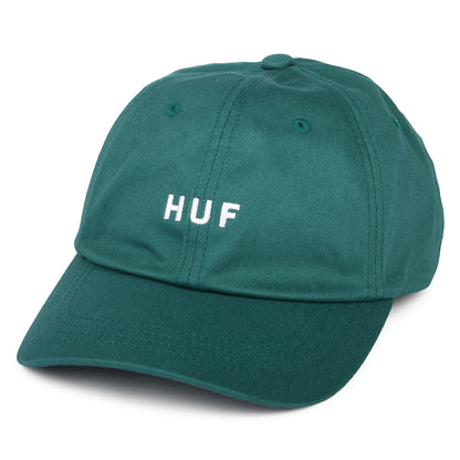 Gorra de béisbol Original Logo visera curvada de algodón de HUF - Verdemar
