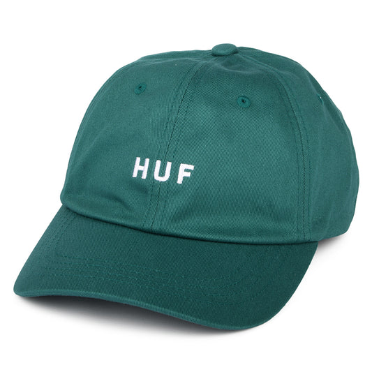Gorra de béisbol Original Logo visera curvada de algodón de HUF - Verdemar