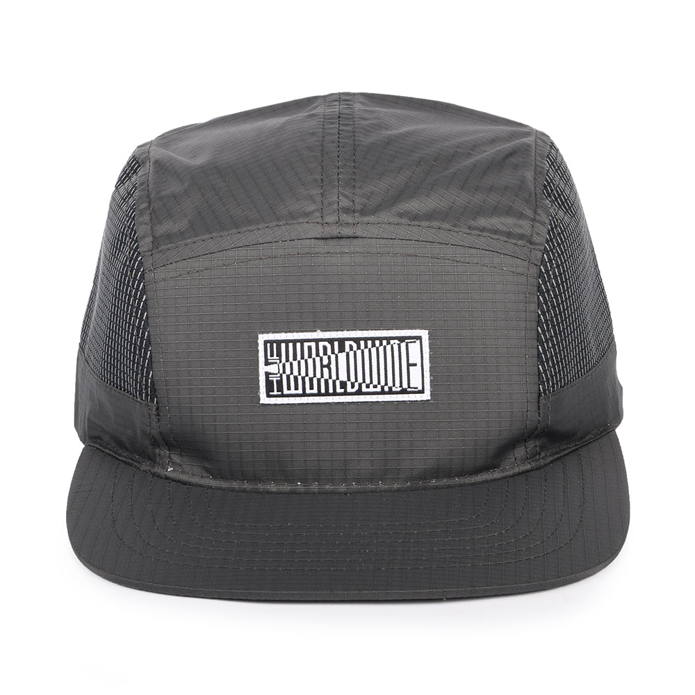 Gorra 5 paneles de Ripstop de HUF - Antracita