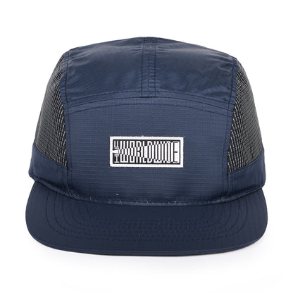 Gorra 5 paneles Transit de Ripstop de HUF - Azul Marino