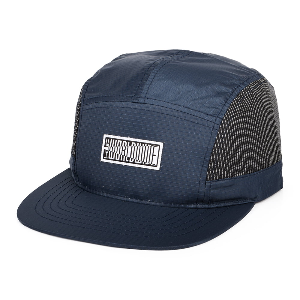 Gorra 5 paneles Transit de Ripstop de HUF - Azul Marino