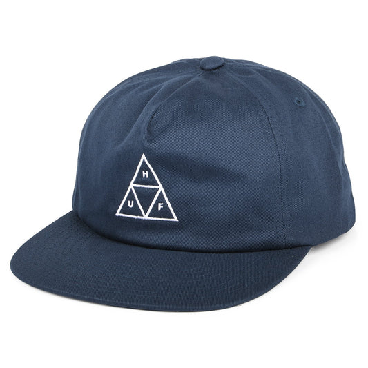 Gorra Snapback Triple Triangle Unstructured de HUF - Azul Marino