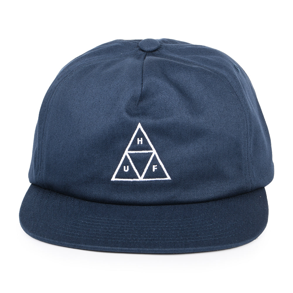 Gorra Snapback Triple Triangle Unstructured de HUF - Azul Marino