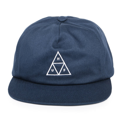 Gorra Snapback Triple Triangle Unstructured de HUF - Azul Marino