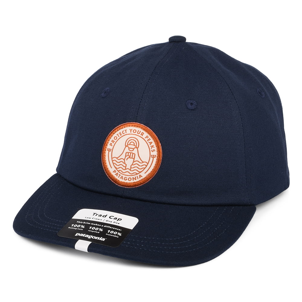 Gorra de béisbol Peak Protector Badge Trad de Patagonia - Azul Marino