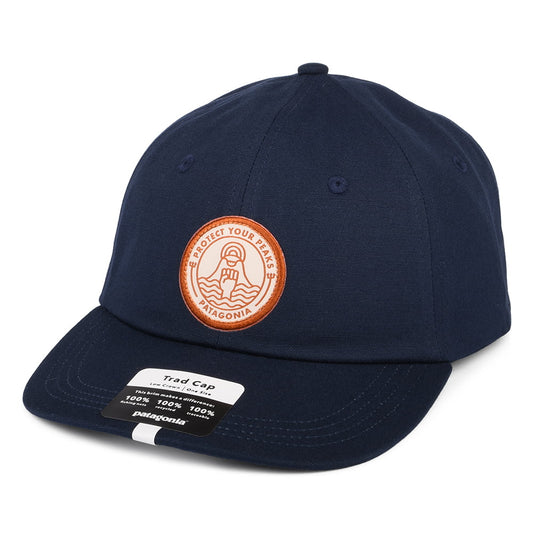 Gorra de béisbol Peak Protector Badge Trad de Patagonia - Azul Marino