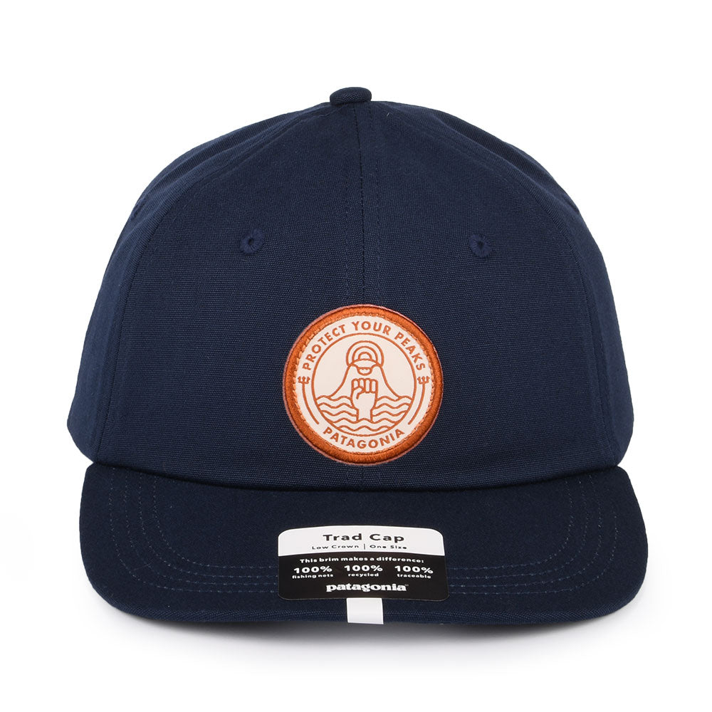 Gorra de béisbol Peak Protector Badge Trad de Patagonia - Azul Marino