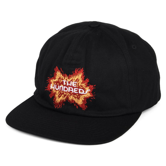 Gorra Snapback Boom de sarga de algodón de The Hundreds - Negro