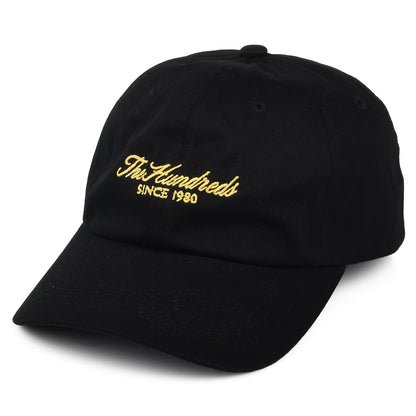 Gorra Strapback Rich de sarga de algodón de The Hundreds - Negro