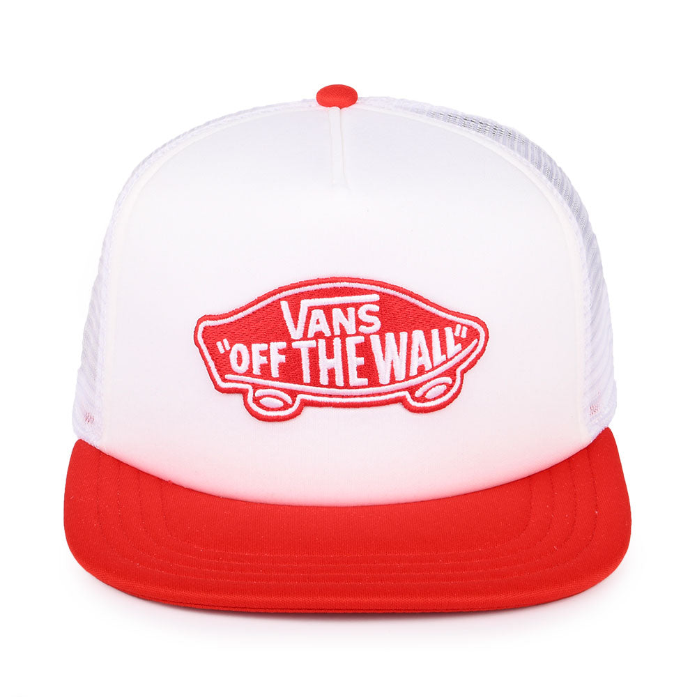 Gorra Trucker Classic Patch de Vans - Blanco-Rojo Radiante