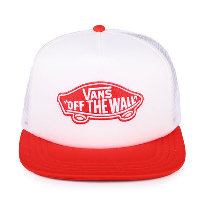 Gorra Trucker Classic Patch de Vans - Blanco-Rojo Radiante