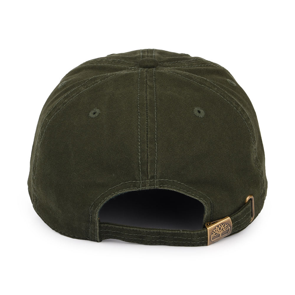 Gorra de béisbol Cooper Hill XXI de algodón de Timberland - Oliva Oscuro