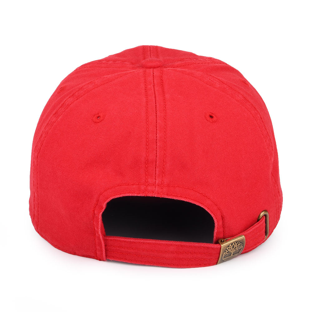 Gorra de béisbol Soundview de lona de algodón de Timberland - Rojo Cereza