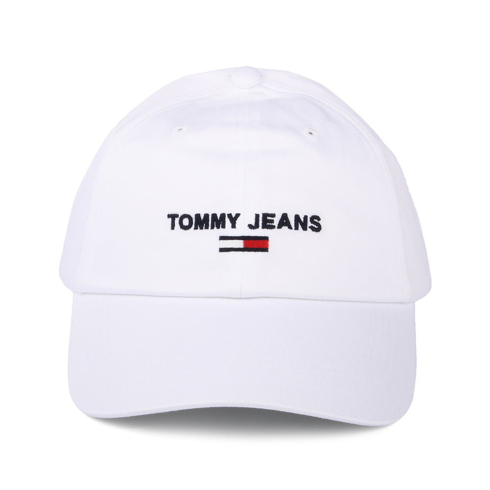 Gorra de béisbol TJM Sport de algodón orgánico de Tommy Hilfiger - Blanco