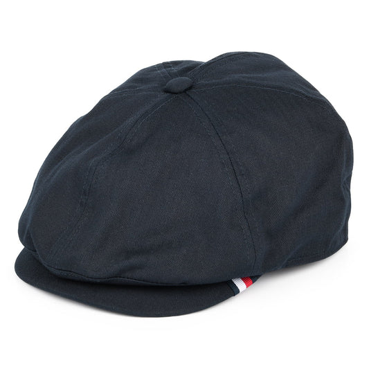 Gorra Newsboy de algodón diseño de espiga de Tommy Hilfiger - Azul Oscuro