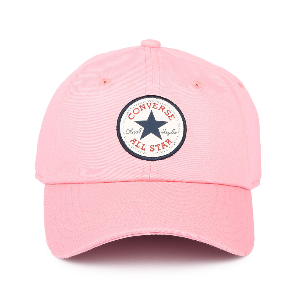 Gorra de béisbol Tip Off de algodón de Converse - Rosa Claro