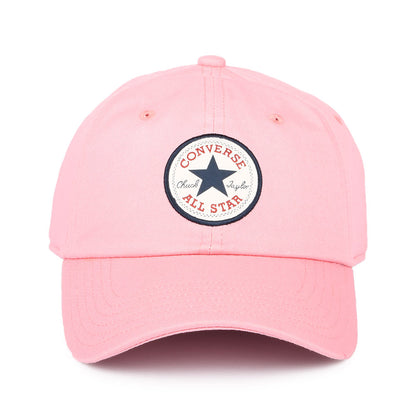 Gorra de béisbol Tip Off de algodón de Converse - Rosa Claro