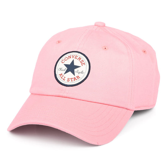 Gorra de béisbol Tip Off de algodón de Converse - Rosa Claro