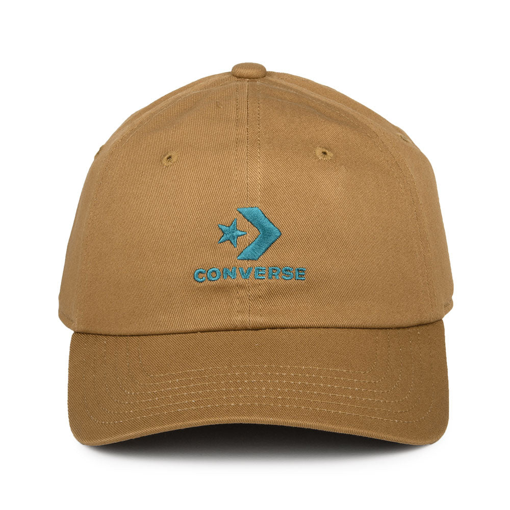 Gorra de béisbol Lock Up de algodón de Converse - Mostaza