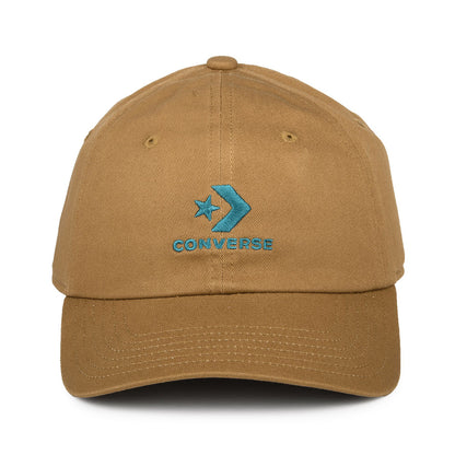 Gorra de béisbol Lock Up de algodón de Converse - Mostaza