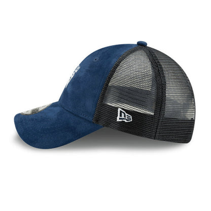 Gorra Trucker 9FORTY de ante Manchester United de New Era - Azul Marino