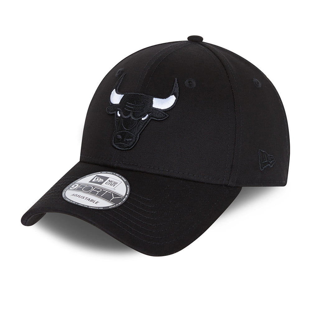 Gorra Snapback 9FORTY NBA Black Base Chicago Bulls de New Era - Negro