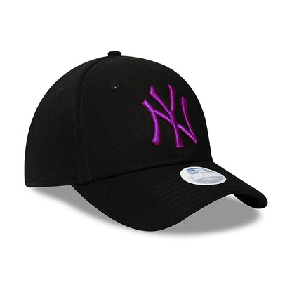 Gorra de béisbol mujeres 9FORTY MLB Colour Essential New York Yankees de New Era - Negro-Morado