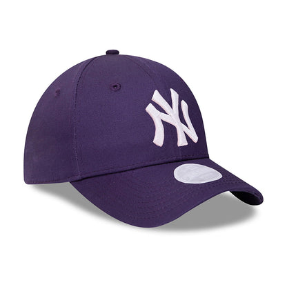 Gorra de béisbol mujeres 9FORTY MLB Colour Essential New York Yankees de New Era - Morado-Blanco