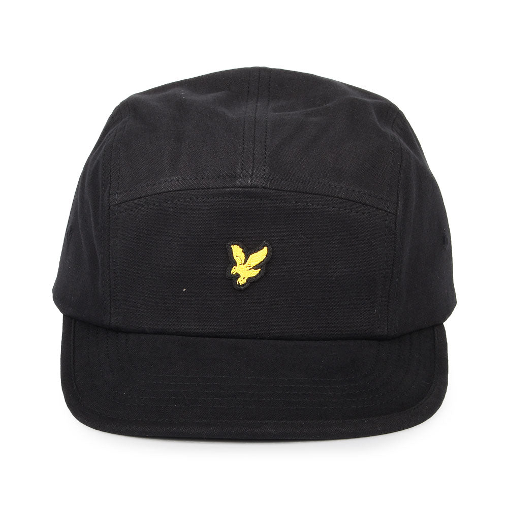 Gorra de béisbol de sarga de algodón de Lyle & Scott - Negro