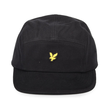 Gorra de béisbol de sarga de algodón de Lyle & Scott - Negro