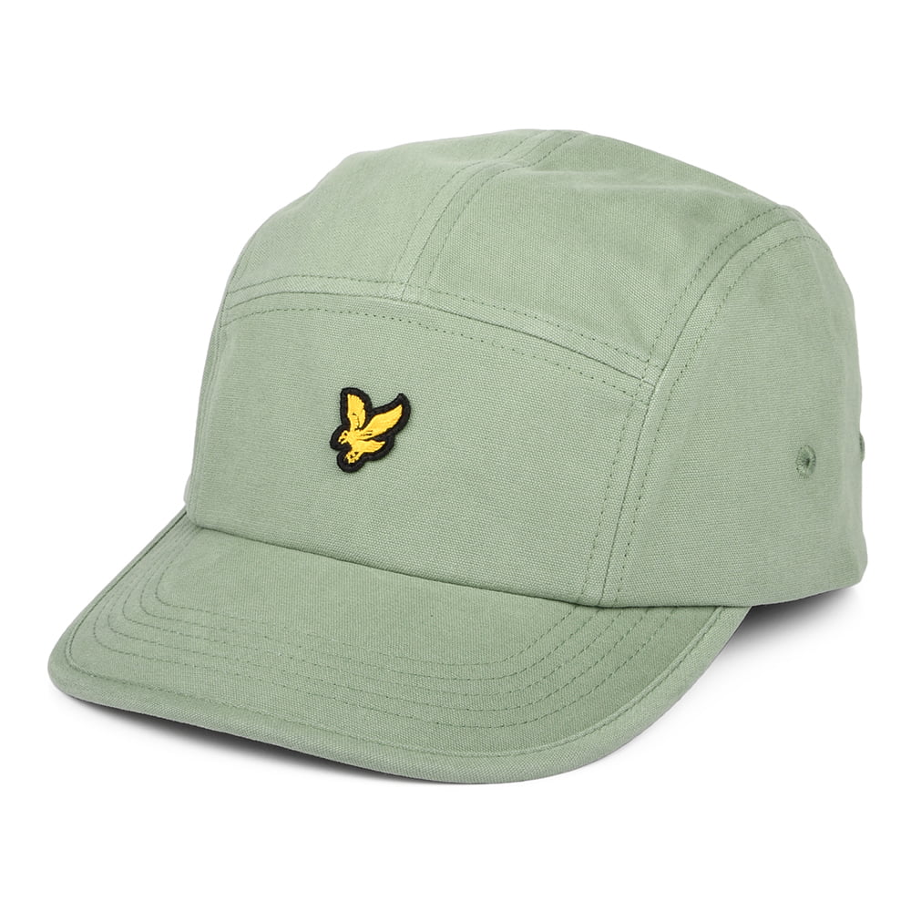 Gorra de béisbol de sarga de algodón de Lyle & Scott - Verde Musgo