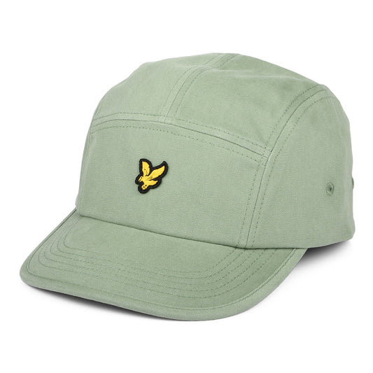 Gorra de béisbol de sarga de algodón de Lyle & Scott - Verde Musgo