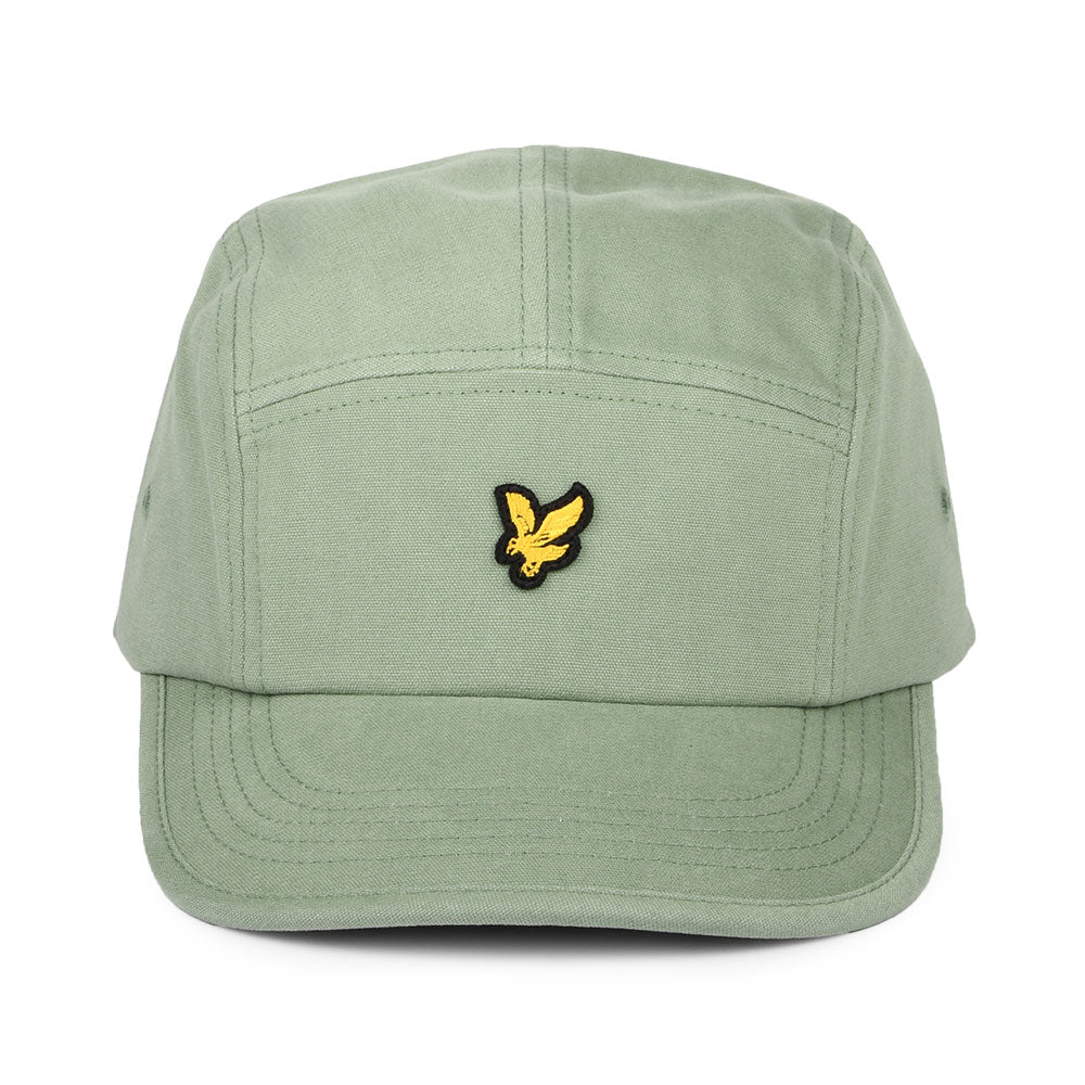 Gorra de béisbol de sarga de algodón de Lyle & Scott - Verde Musgo