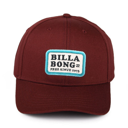 Gorra Snapback Walled de algodón de Billabong - Burdeos