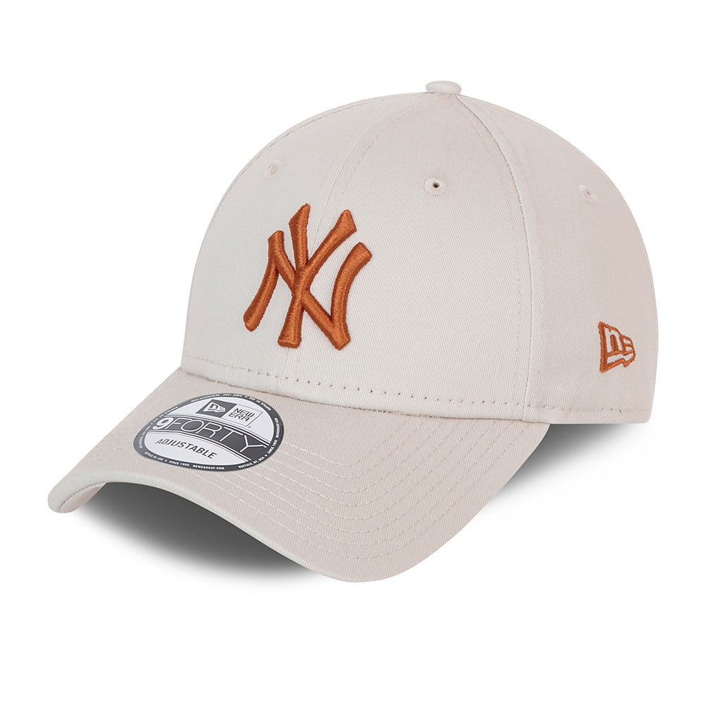 Gorra de béisbol 9FORTY MLB League Essential ll New York Yankees de New Era - Piedra-Caramelo