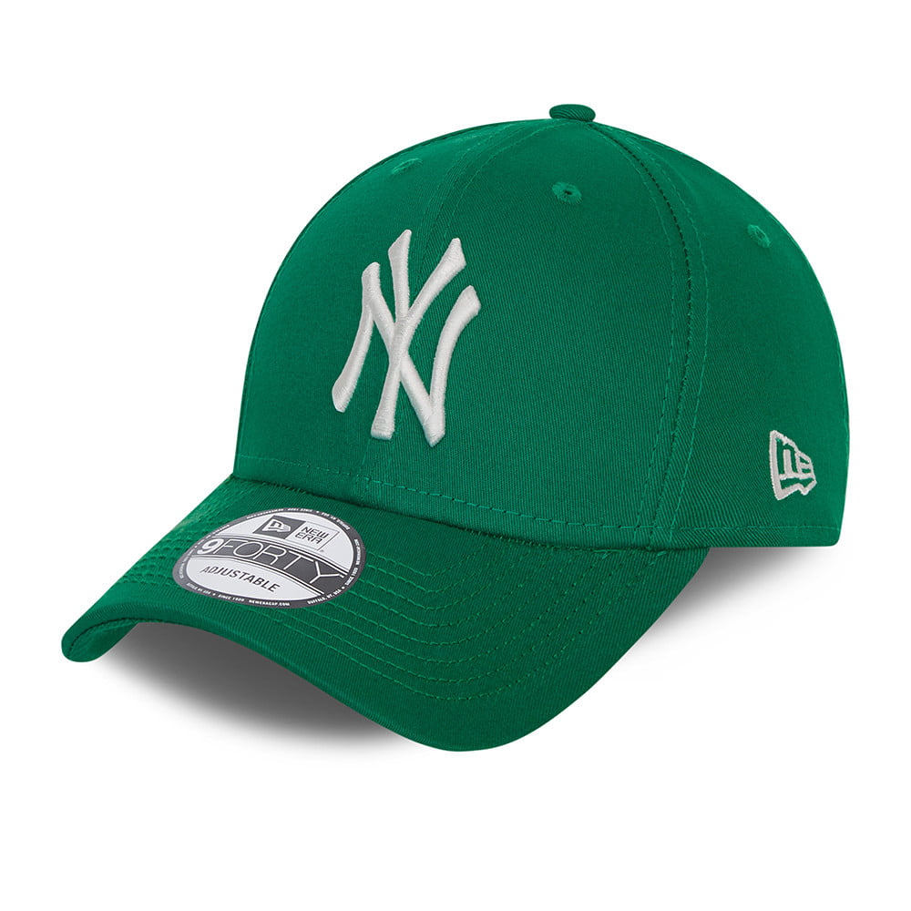 Gorra de béisbol 9FORTY MLB League Essential ll New York Yankees de New Era - Verde-Blanco