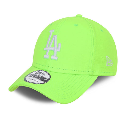 Gorra de béisbol 9FORTY MLB Neon Pack L.A. Dodgers de New Era - Verde Neon-Blanco