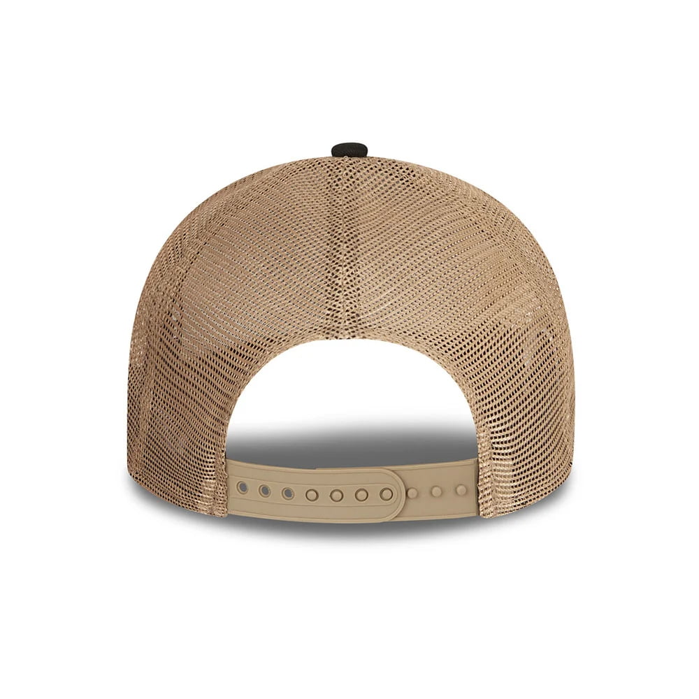 Gorra Trucker Sports Patch A-Frame de New Era - Azul Marino-Gris Piedra